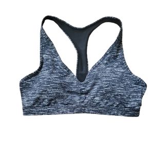 Women's Victoria’s Secret Sports Bra Spacedye Gray Padded Racerback Size M